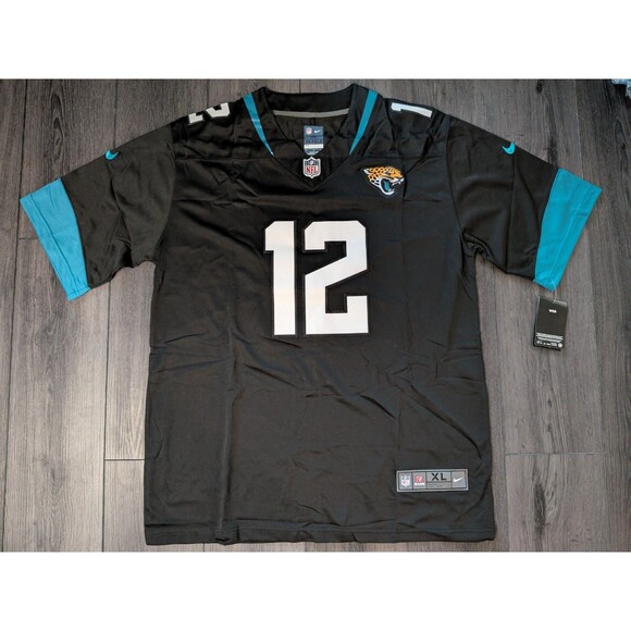 Travis Hunter #12 BLACK Jacksonville Jaguars Stitched Football Jersey XL - Picture 2 of 4